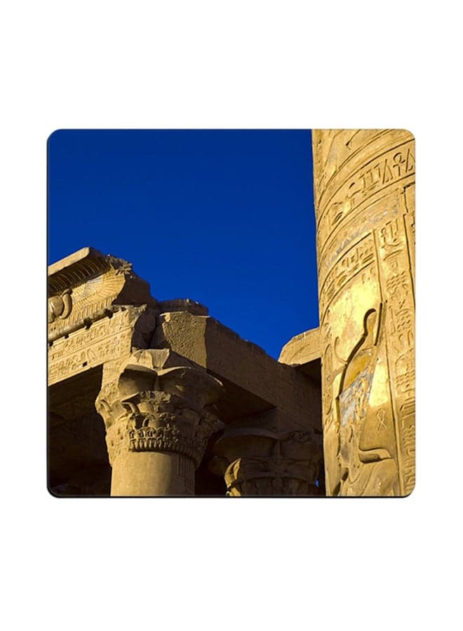 Ancient Egypt Printed Coaster Beige 9x9cm