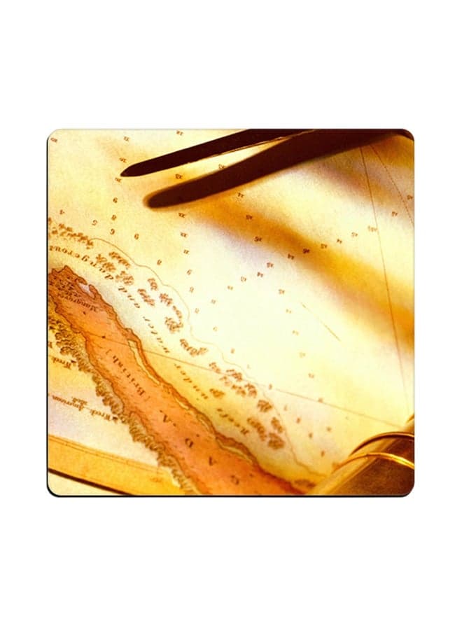 Printed Coaster Multicolour 9x9cm
