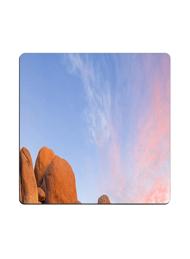 Printed Coaster Multicolour 9x9cm