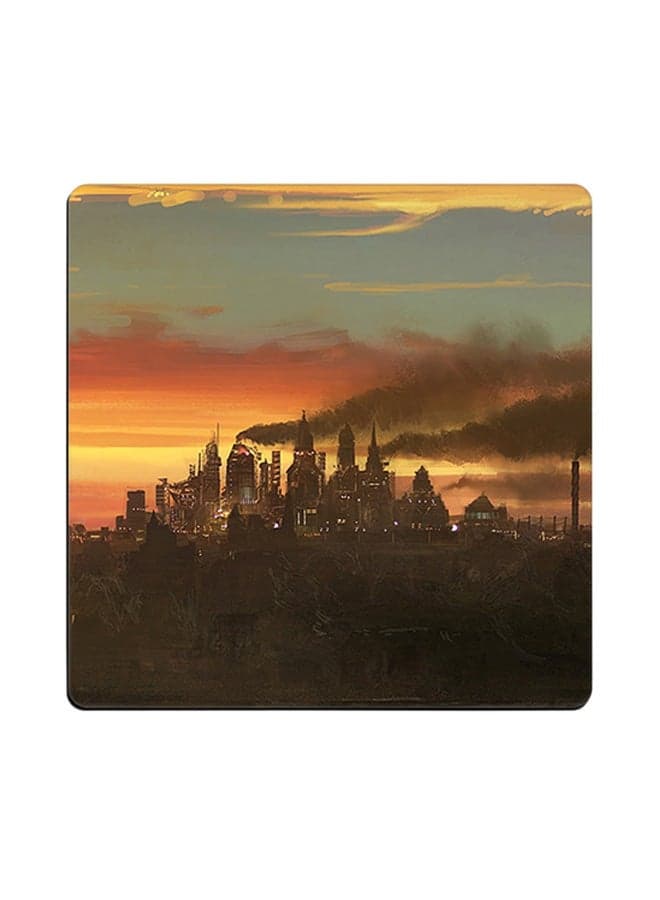 Printed Coaster Multicolour 9x9cm