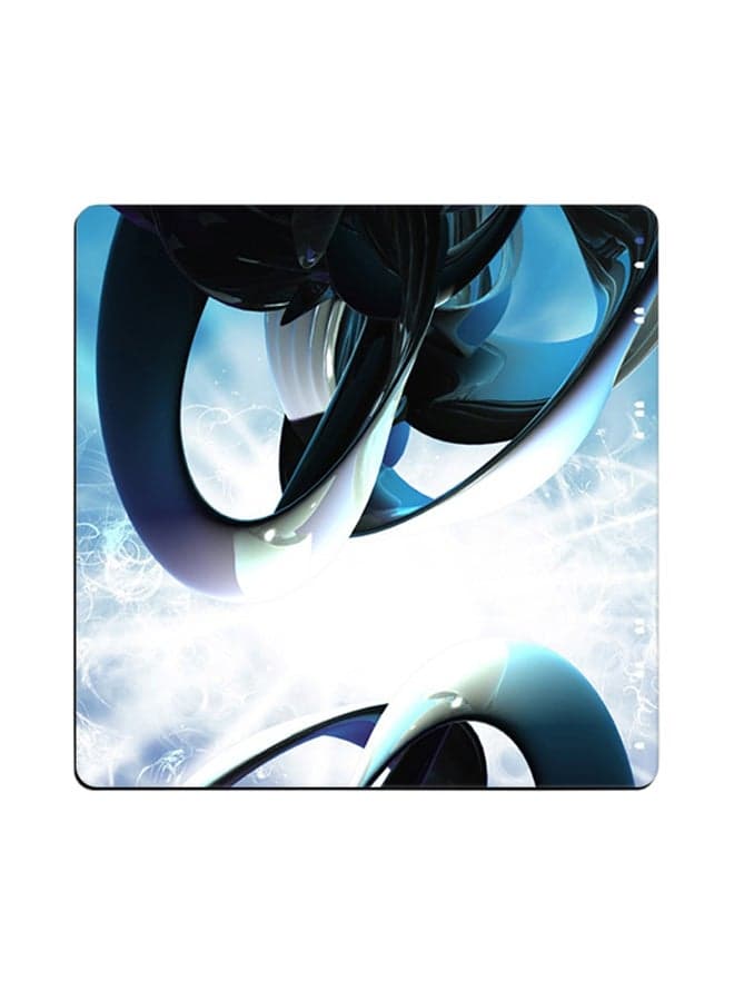 Abstracts Dark Printed Coaster Multicolour 9x9cm