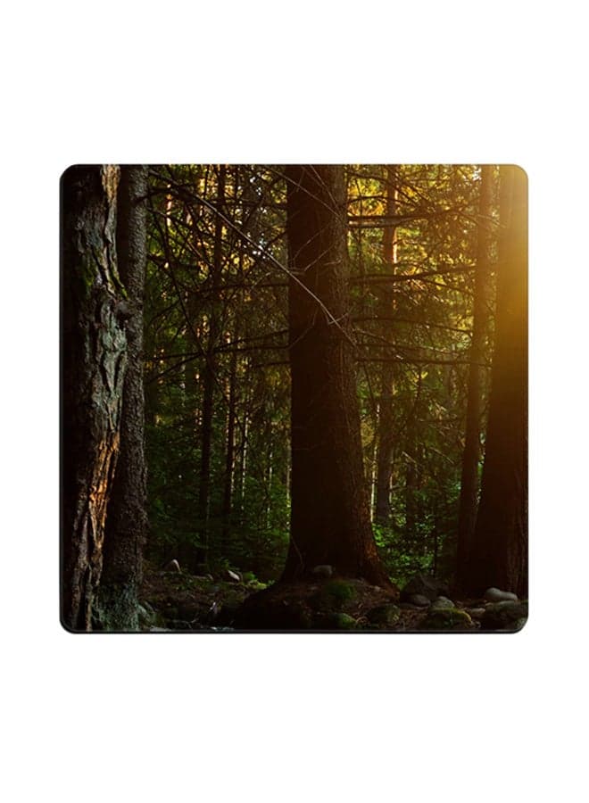 Forest Printed Coaster Multicolour 9x9cm