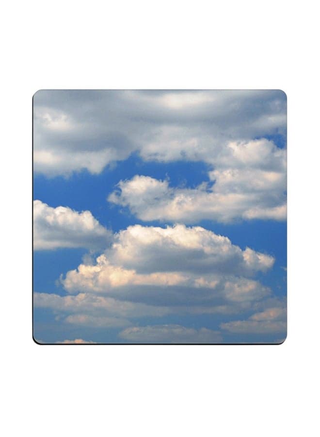 Sky Printed Coaster Blue/White 9x9cm