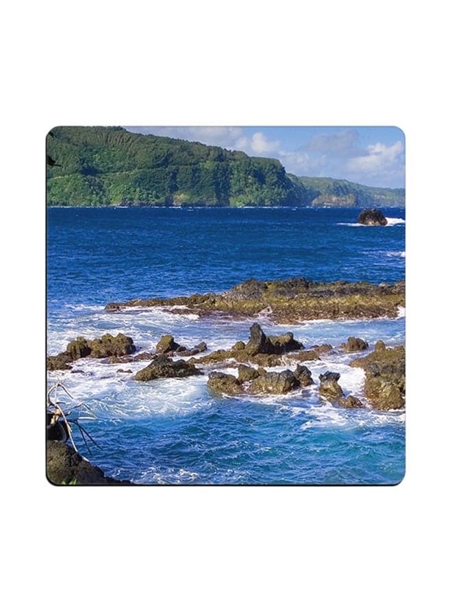 Printed Coaster Multicolour 9x9cm