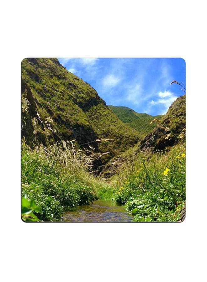 Printed Coaster Multicolour 9x9cm