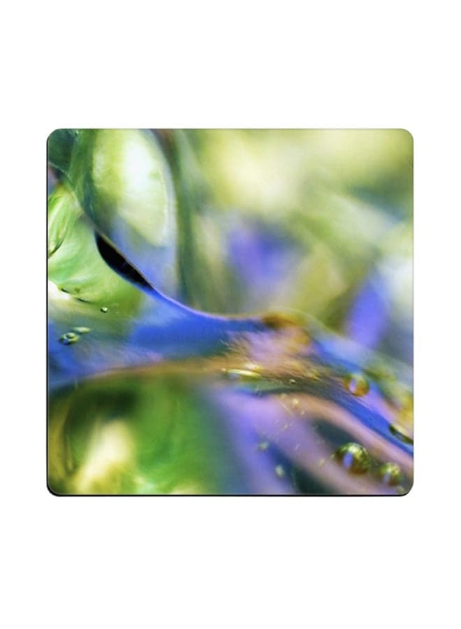 Printed Coaster Green/Purple 9x9cm