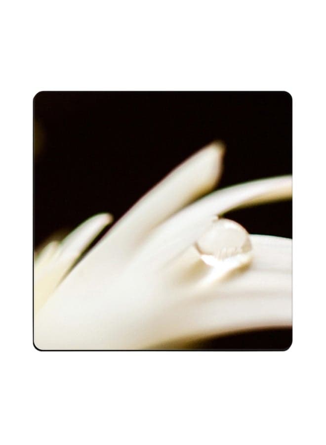 Dewdrops Printed Coaster Black/White 9x9cm