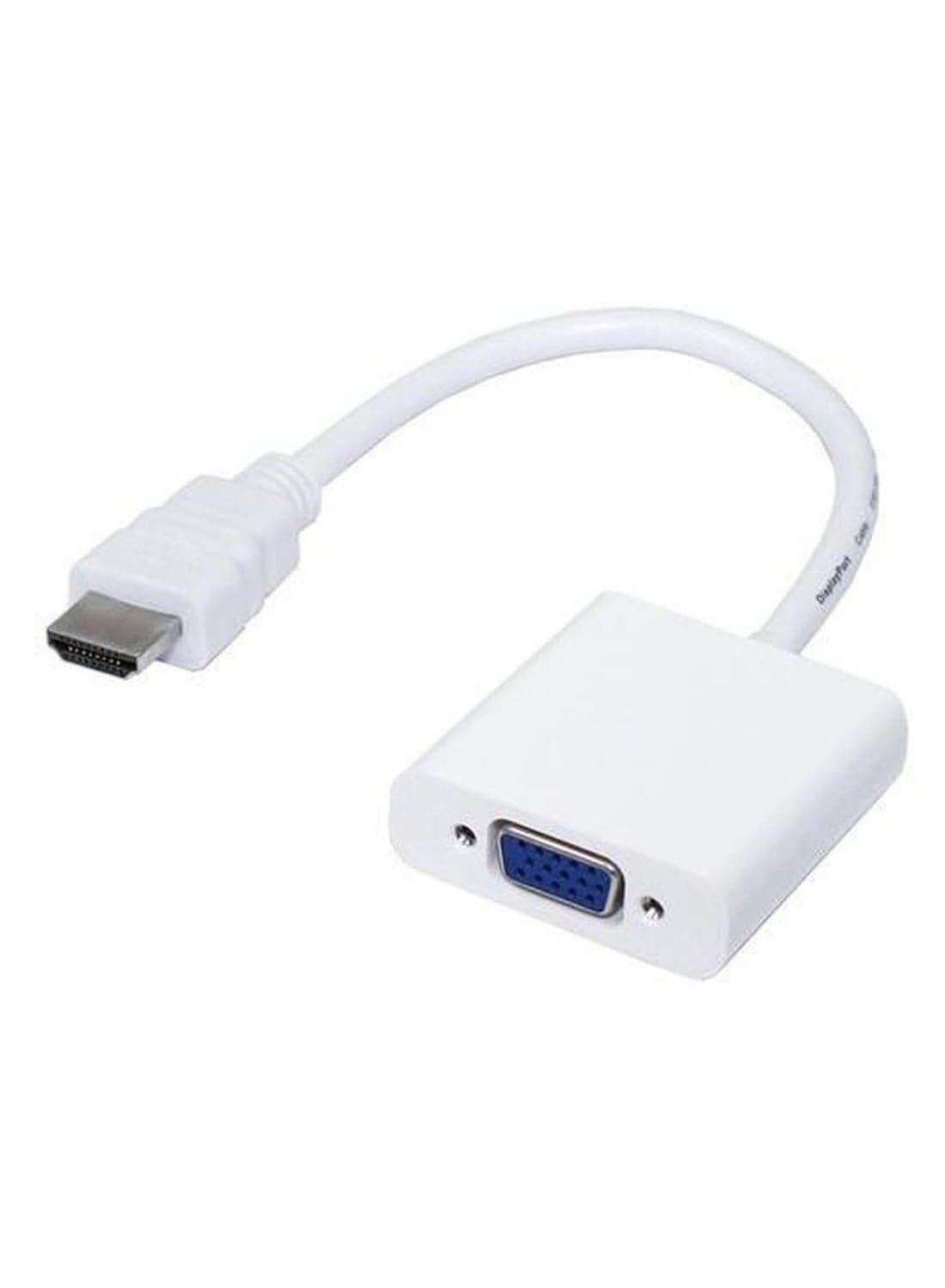 HDMI Male To VGA Female Video Converter Adapter White