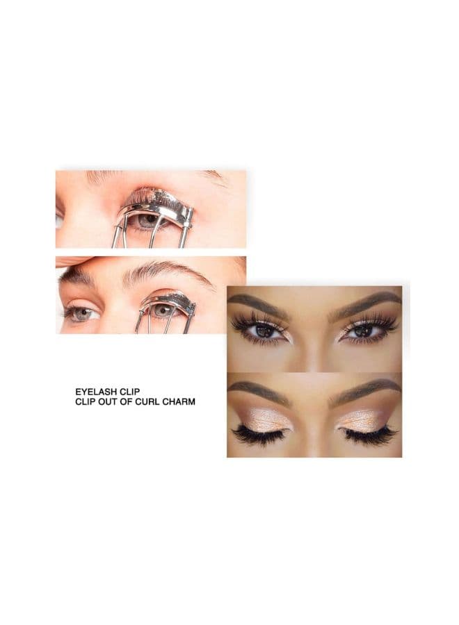 Stainless Steel Eyelash Curler Silver/Black Eyelash Tools (٣)