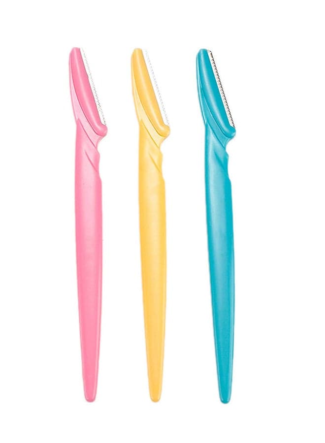 3-Piece Eyebrow Razor Multicolour Women's Razors & Blades