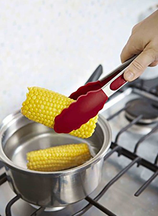 Silicone Kitchen Tong Multicolour 9inch Kitchen Utensils & Gadgets (٤)