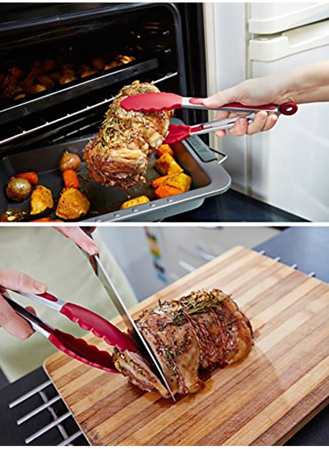 Silicone Kitchen Tong Multicolour 9inch Kitchen Utensils & Gadgets (٥)