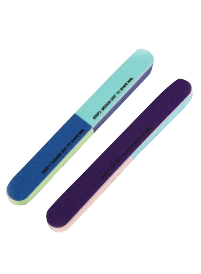 2-Piece Nail Buffer Set Multicolour Makeup Tools & Accessories