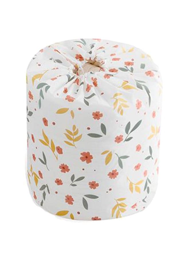 Round Shape Floral Printed Cloth Storage Bag Multicolour 90 x 45cm Clothing & Closet Storage