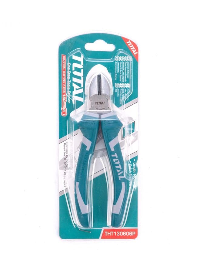 Diagonal Cutting Pliers Green/Silver 160mm Power & Hand Tools