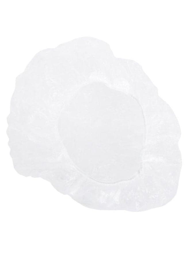 100-Piece Disposable Shower Hair Cap Set White Bathing Accessories