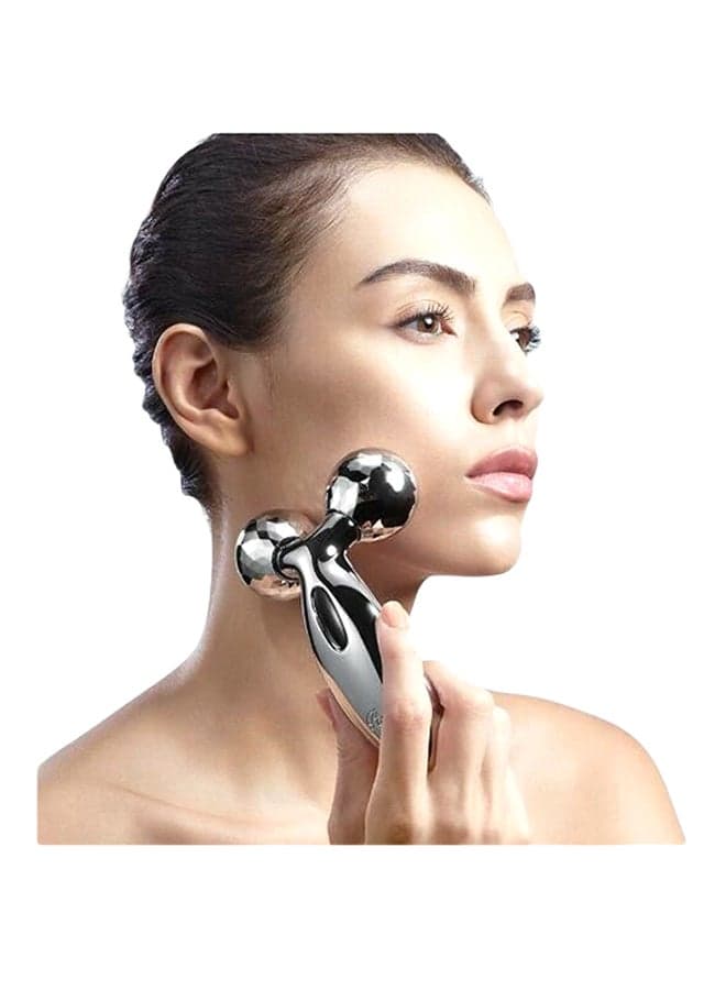 Platinum Solar Electric Roller 3D Massager Silver Face Massagers & Rollers (٣)