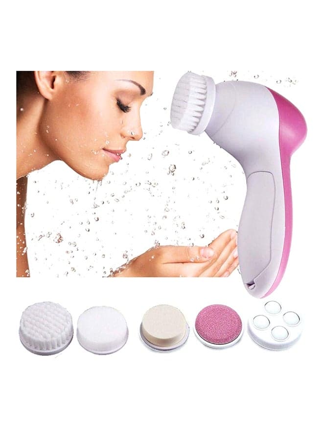 5-In-1 Beauty Care Face Massager Pink/White Face Massagers & Rollers (٣)