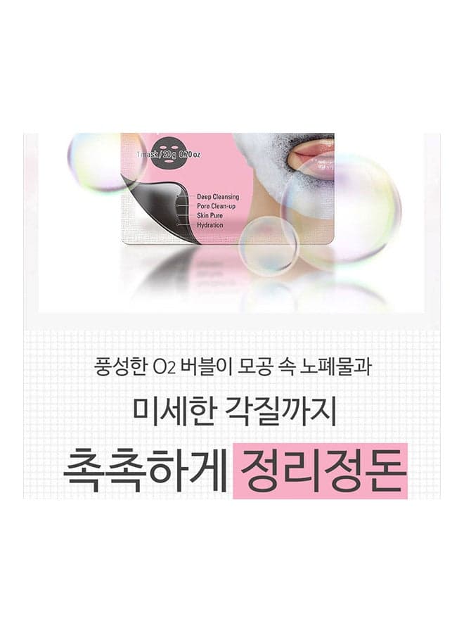 Deep Purifying Black O2 Bubble Mask 20grams Skin Care Masks (٣)