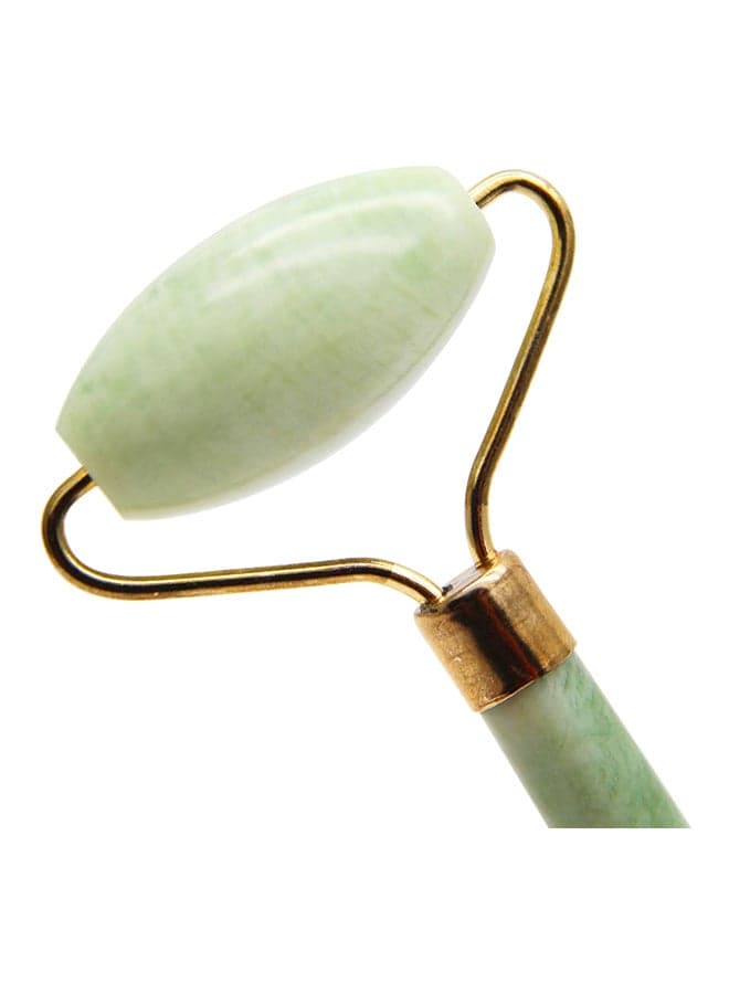 Double Roller Face Massager Green/Gold 135mm (3)
