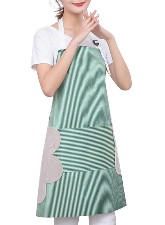 Stripes Print Sleevless Apron Green 37x2x27centimeter (3)