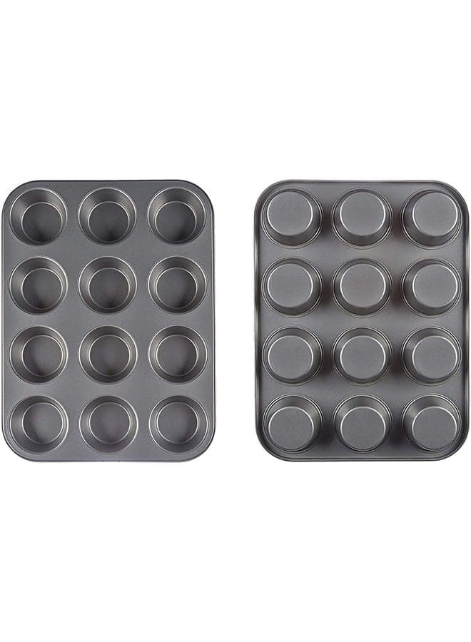 12 Grid Cup Cake Mould Grey 35X26cm (3)