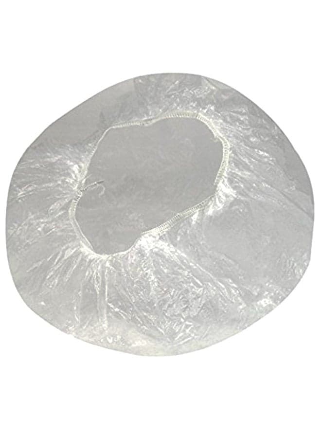 100-Piece Disposable Shower Cap Set Clear Bathing Accessories