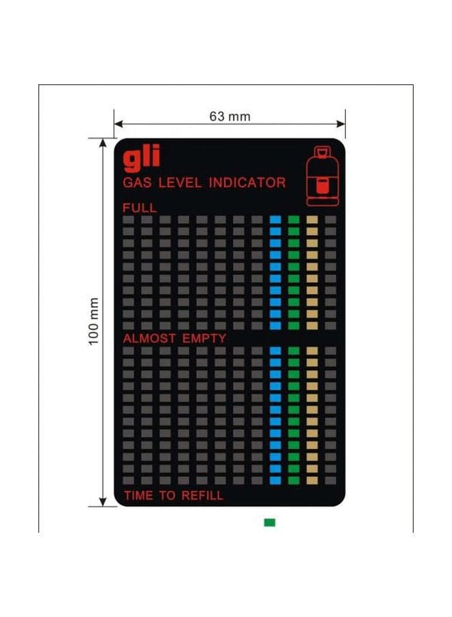 Gas Level Indicator Black/Red Kitchen Fixtures (3)