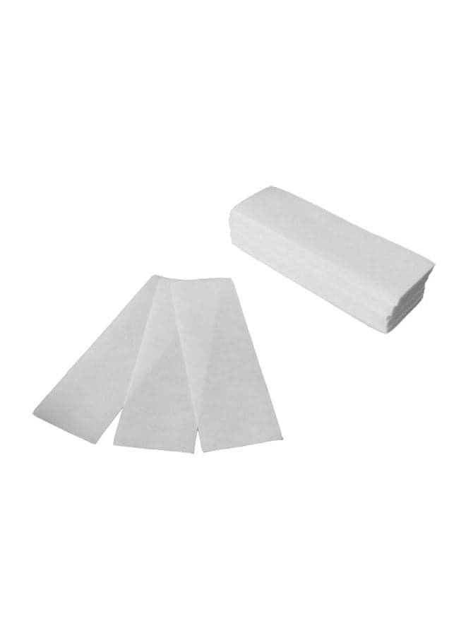 100-Piece Hair Removal Depilatory Wax Strip White Waxing