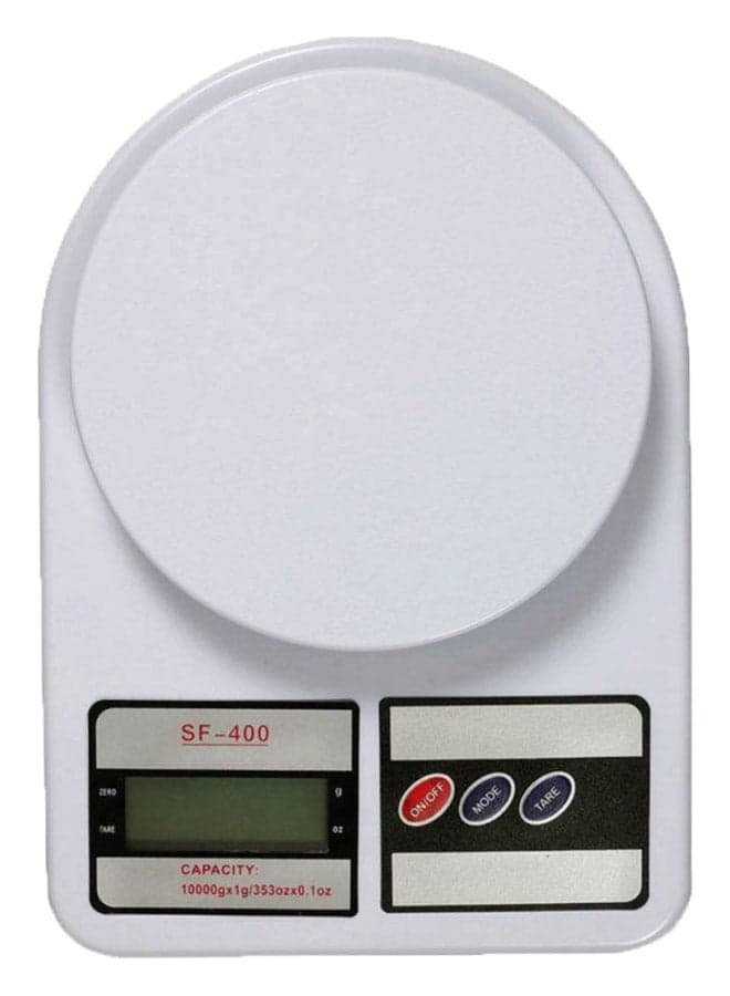 Digital Kitchen Scale White 10kg Measuring Tools & Scales