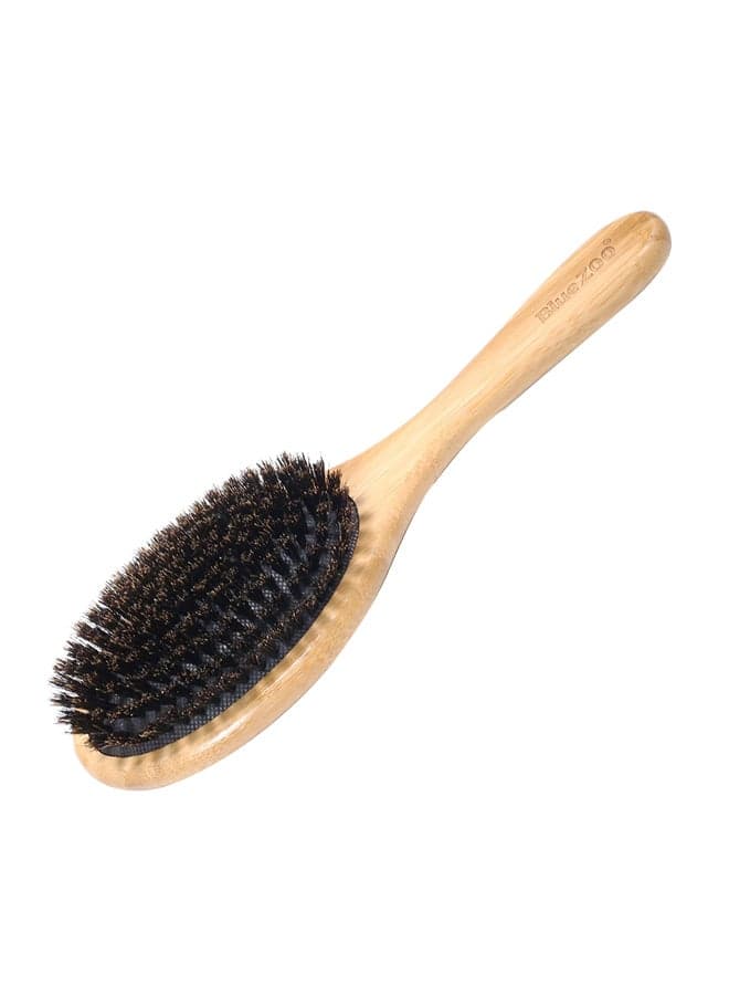 Anti-Static Hair Scalp Paddle Hairbrush Beige/Black Hair Brushes