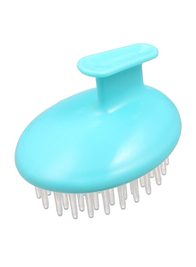Silicone Shower Bath Scalp Massage Hairbrush Blue Hair Brushes