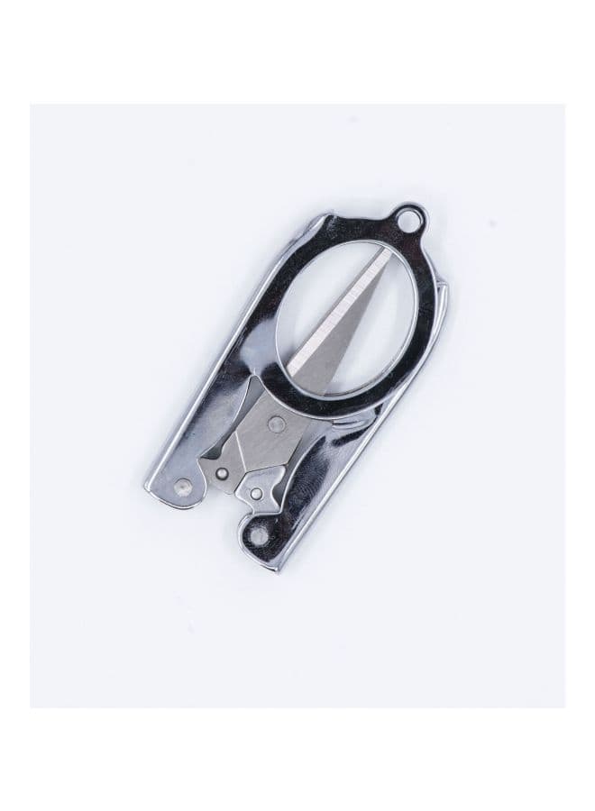 Stainless Steel Foldable Scissor Silver Eyebrow Grooming Scissors (٤)