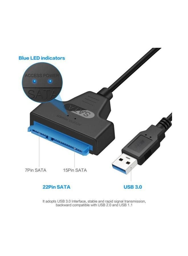 USB 3.0 To SATA Convertible Cable Black (3)