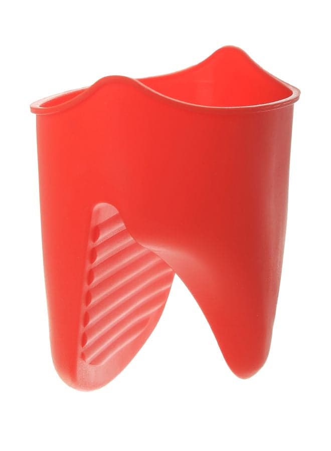 Silicone Hot Pot Holder Set Red Kitchen Accessories