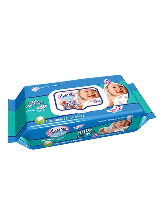 Baby Soft Wet Towel Blue Green 72 Piece Baby Wet Wipes
