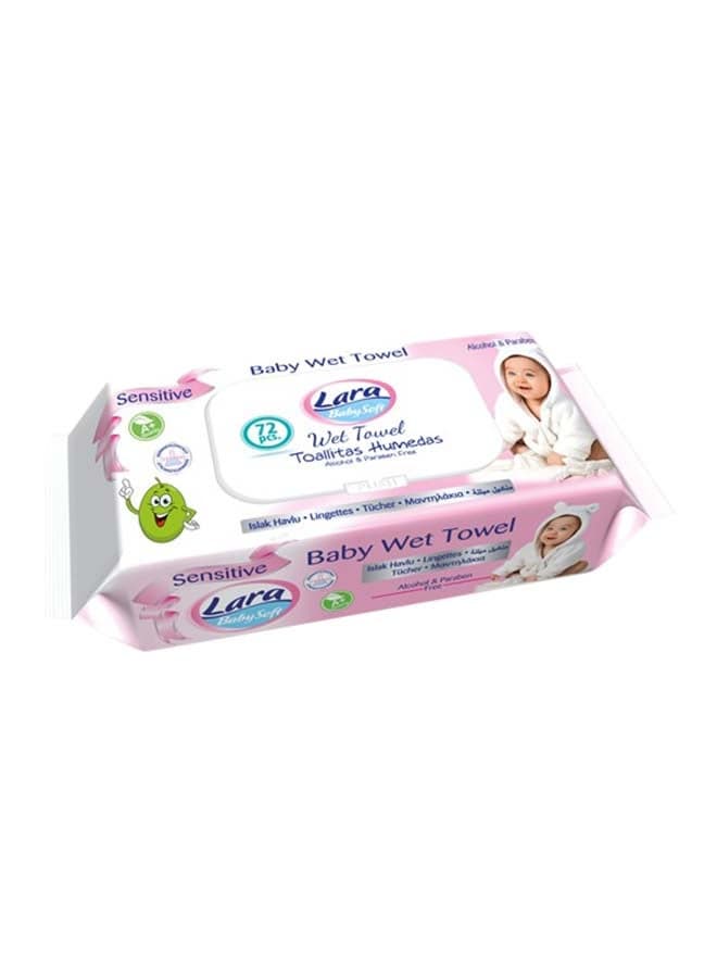 72-Piece Senstive Wet Towel Baby Wet Wipes