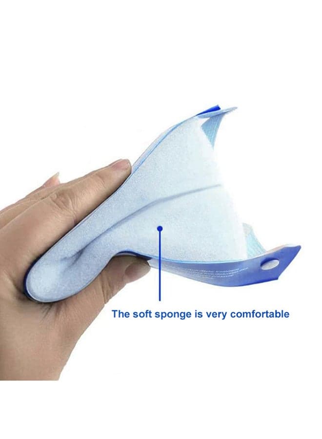 Adjustable Anti-Smoke Face Shield Mask Clear/Blue Facility Safety Products (٦)