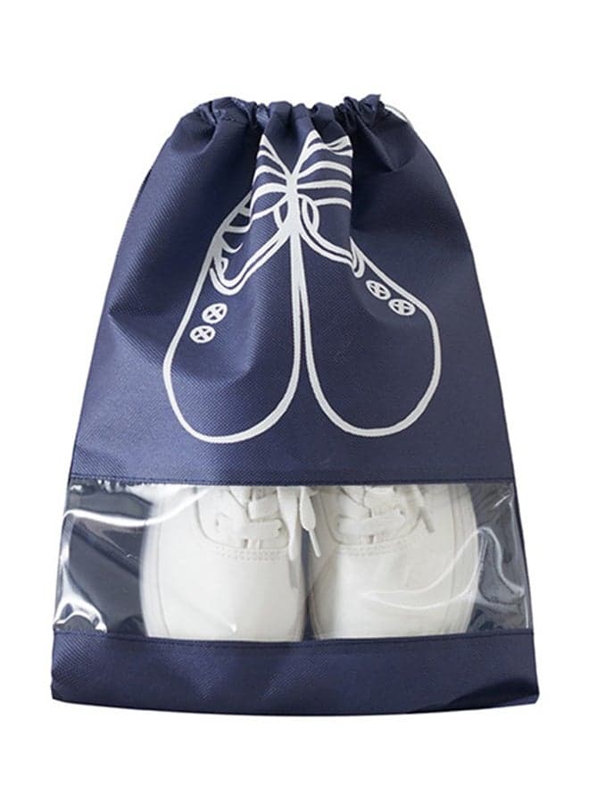 Dust-Proof Shoe Organizer Bag Dark Blue