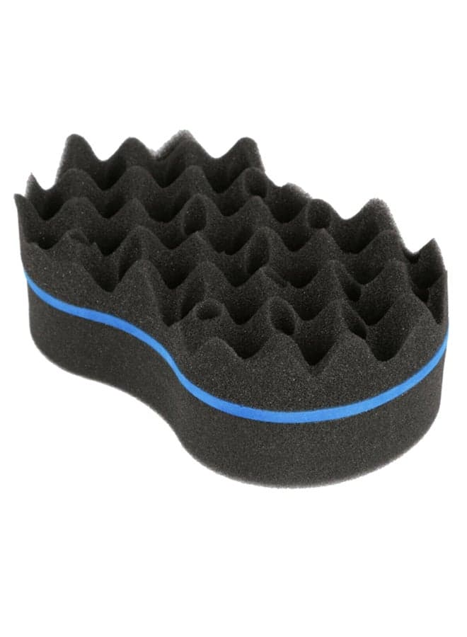 Barber Hair Brush Twist Sponge Black/Blue Styling Scissors