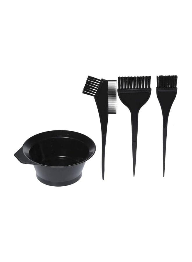 4-Piece Hair Dye Brush Kit Black Hair Care Accessories