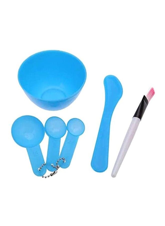4-In-1 DIY Beauty Face Mask Bowl Set Blue/Pink/Black Face Brushes