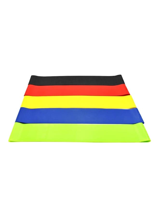 Pack Of 5 Exercise Resistance Loop Bands 18x2x11cm
