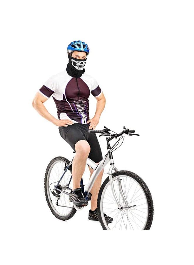 Skull Print Motorcycle Mask 40 x 20cm Cycling Protective Gear (٣)