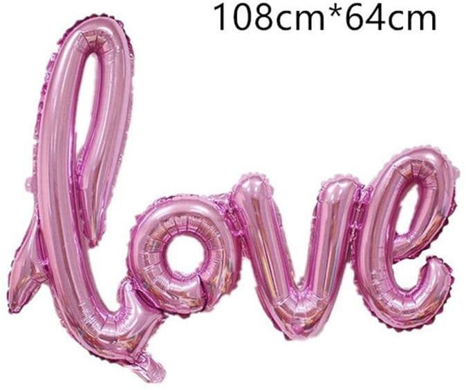 Love Shape Letter Foil Party Balloon (٣)
