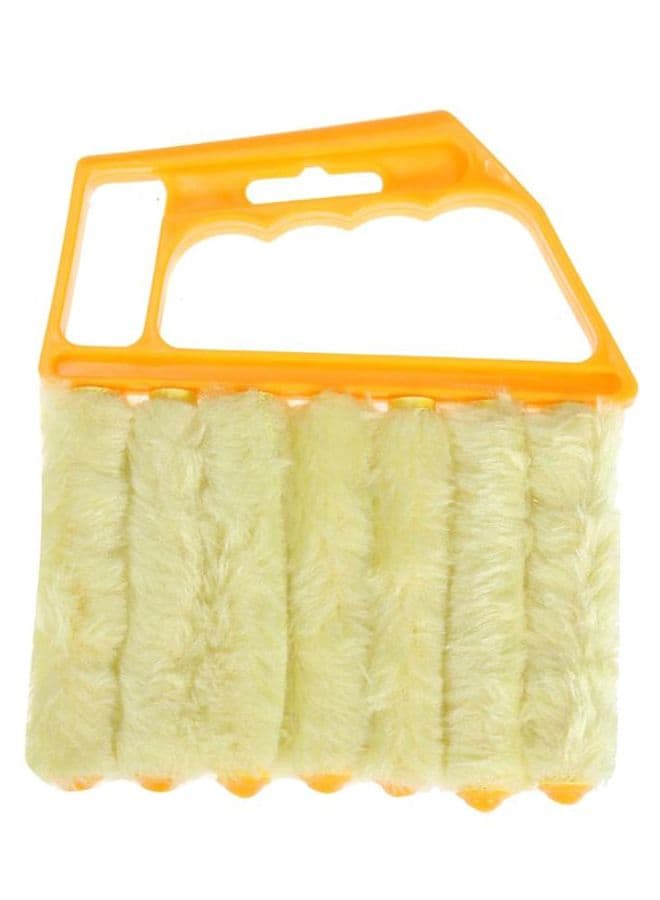 2-Piece Microfiber Blinds Cleaning Brush Slat Set Yellow/Orange