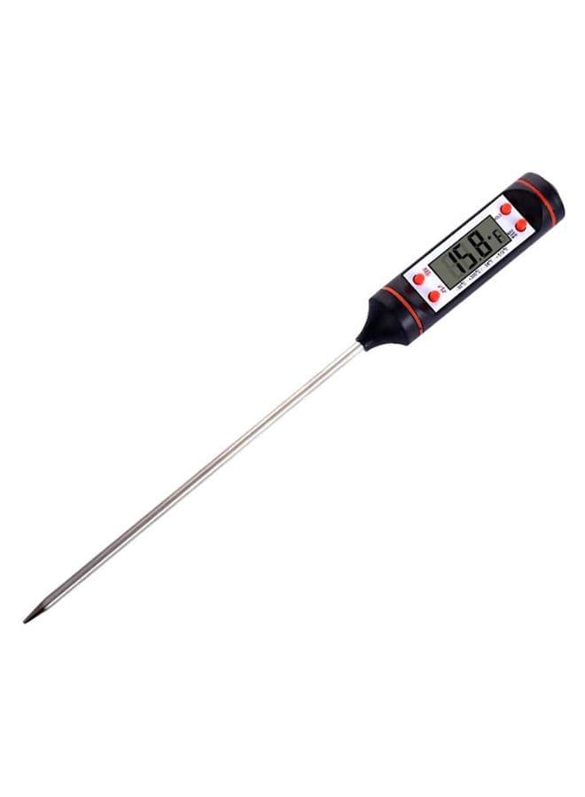 Instant Read Digital Cooking Thermometer Black 23centimeter Kitchen Thermometers
