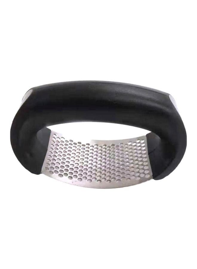 Curved Garlic Press Black/Silver 110x70x51mm Graters