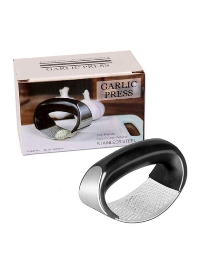 Curved Garlic Press Black/Silver 110x70x51mm Graters (٦)