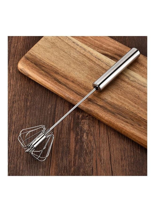 Stainless Steel Egg Beater Silver 260x55mm Whisks (٦)